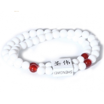 SUNHOO white Tridacna beads & Zinc alloy bracelet